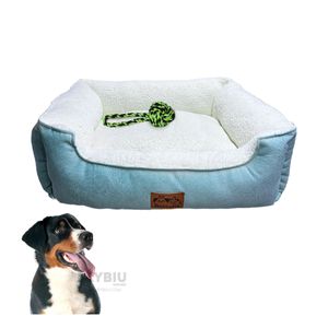 Cama Canina en Verde Hade y Perla en L Y+Papel de Regalo