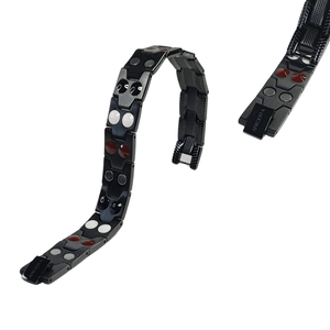 Pulsera Magnética Saludable Titanio Negro Modelo YSB-22 x 19 cm