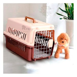 Transportadora de Mascota L50 Color Marron Y+Regalo Stickers