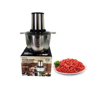 Picatodo Eléctrico 3 Litros para Carnes y Verduras de Acero Inoxidable