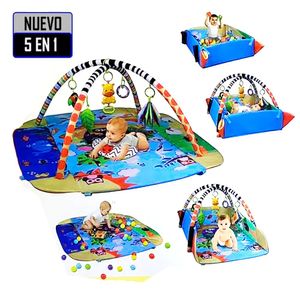 Gimnasio para Bebé multifunción 5 en 1 Azul