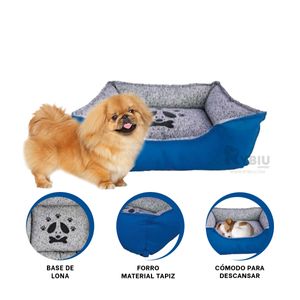 Cama Talla S Ideal para Perro en Azul Y+Regalo Agendita