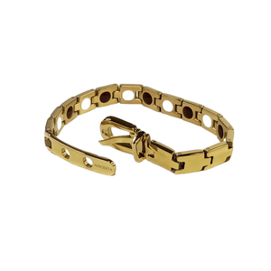 Pulsera Magnética Saludable Dorada Modelo YSMGB-37 x 17 cm