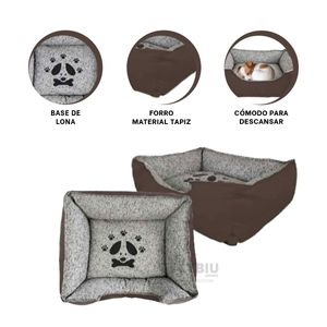 Cama Funcional de Mascota Talla L Marron Y+Regalo Stickers