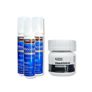 3 Minoxidil Espuma Kirkland + Finasteride 1mg X 60 Capsulas