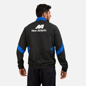 Cortaviento Adt Negro Con Azul Para Hombre