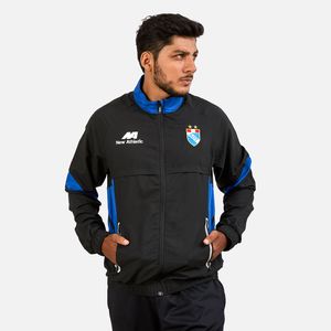 Cortaviento Adt Negro Con Azul Para Hombre