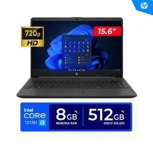 LAPTOP HP 250 G9  15.6"HD  Core i3-1215U  4.40GHz 6 Núcleos 8GB DDR4 512GB SSD EMPRESARIAL FREEDOS