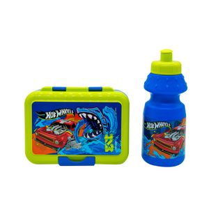 Set Pp HOT WHEELS Botella + Táper