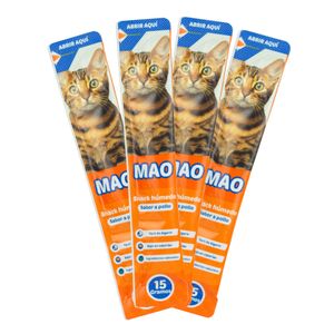 Snack Húmedo para Gatos MAO Sabor Pollo Sobre x60g (4 unid)