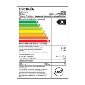 Lavadora Mabe LMA4120WDGBB0 Carga Superior 14kg Gris