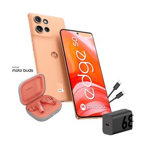 Celular Motorola Edge 50  6.7" 12GB RAM 256GB Naranja + Motobuds