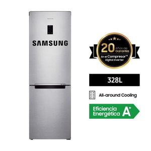 Refrigeradora Samsung RB33J3230SA Bottom Freezer Digital Inverter 328L Plata