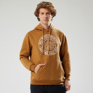 Polera Aereal Hoodie Print Hombre