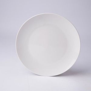 Set X4 Plato Postre Redondo Blanco