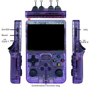 Consola Videojuegos Portátil R36S 128GB Violeta