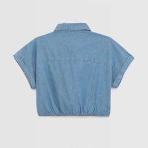 Blusa Para Teen Niña Zubito Chambray Nudo