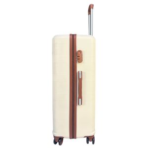 Maleta de viaje Luggage TRAVEL 4 Blanco Hueso 28"