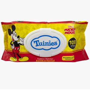 Toallitas Húmedas Antibacteriales TUINIES Mickey Bolsa 100un