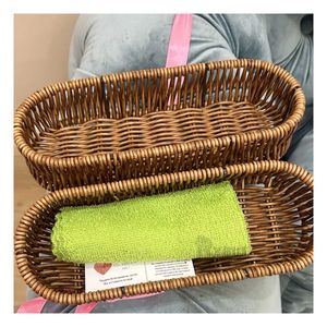 Cesta Rustica para Cocina de Color Marron Y+Stickers