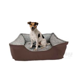 Cama Pet Suave en Color Marron de Talla XXL Y+Stickers