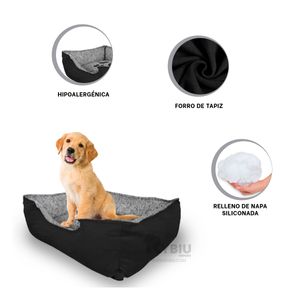 Cama con Relleno de Napa de Color Negro Y+Papel de Regalo