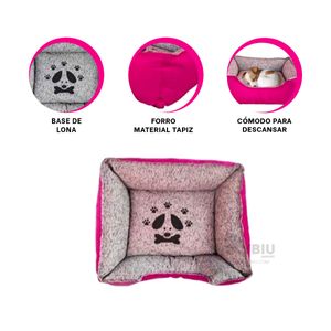 Cama Talla S para Perros de Color Fucsia Y+Regalo Agendita