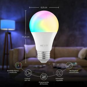 Kit Smart Nexxt NHK-K121 Cámara 2K NHC-i710 + 2 Focos RGB NHB-C120