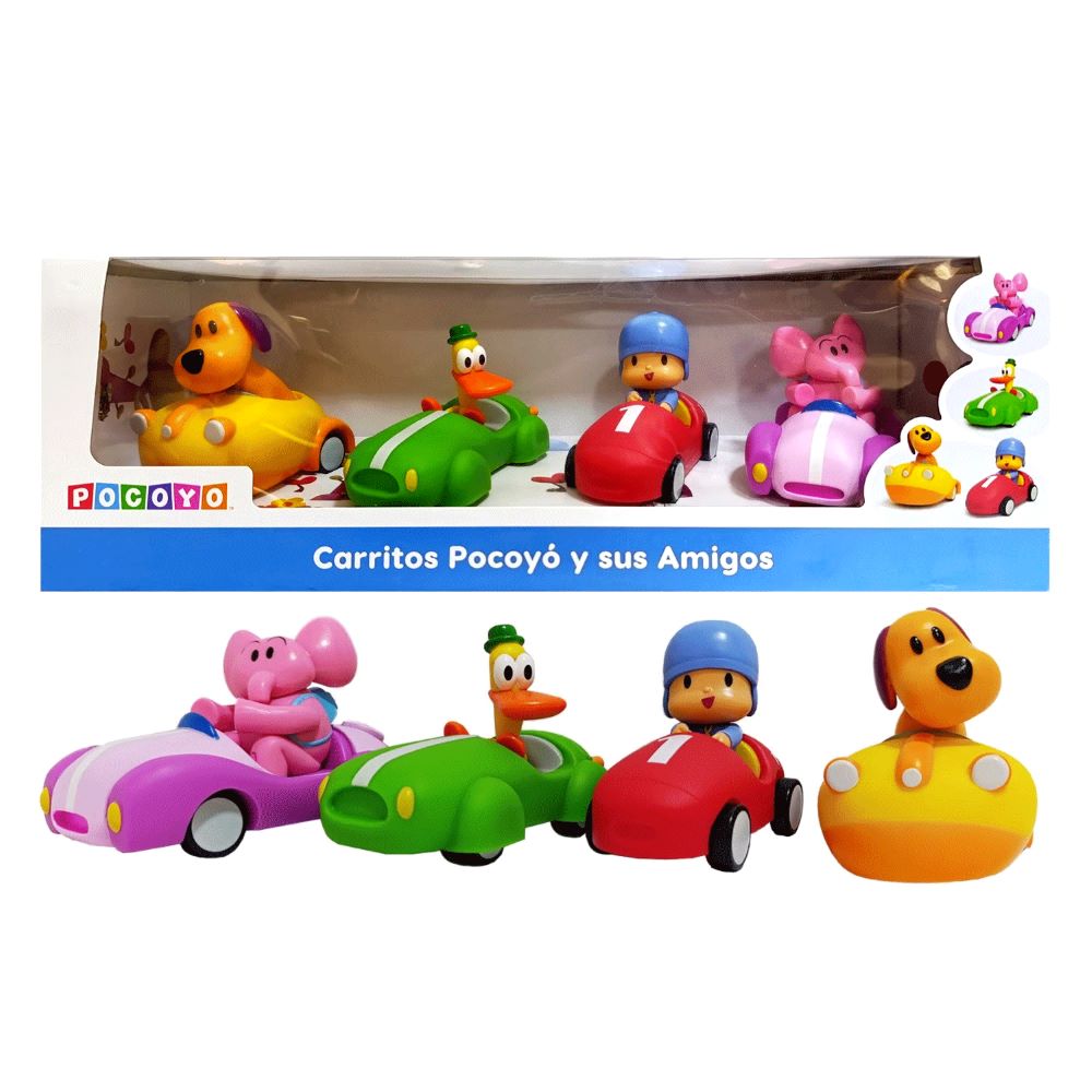 Juguete Set de Vehiculos Pocoyo y sus Amigos 4pcs 1001274902