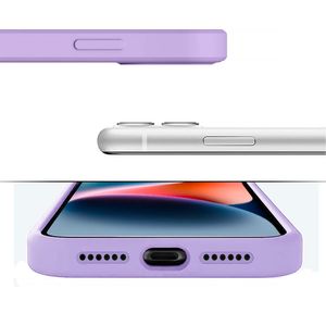 Case Silicona Para iPhone 16 Pro Max Lila