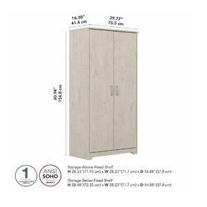 Despensa de Cocina TU MESITA Chester en Melamina 18mm color Gris Claro 2 puertas