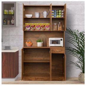 Mueble de Cocina Marylin TU MESITA Melamina 18mm 6 puerta 1 cajón Marrón