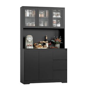 Alacena Moderna de Cocina TU MESITA Michell en Melamina 18mm color Negro