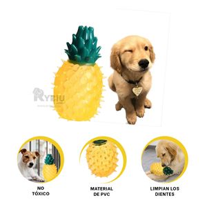 Juguete de PVC para Mascota Tono Amarillo Y+Papel de Regalo
