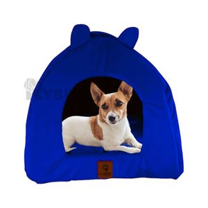 Cama de Perrro Iglu Talla S de Azul Rey Y+Papel de Regalo