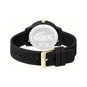 Reloj Analogo Lacoste Original 2001212 Color Negro con Correa de Silicona Para Mujer Sanllo