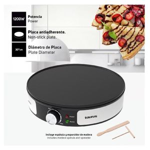 Crepera con Placa Antiadherente Taurus S165 1200W