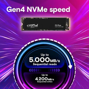 Disco SSD Crucial P3 Plus 4TB Negro Compacto