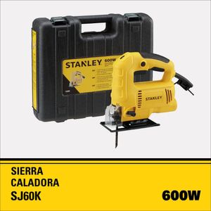 Sierra Caladora SJ60K-K4 600W + Lijadora Roto-Orbital SS30 5" 300W Stanley