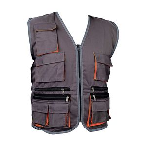 Chaleco de Trabajo Drill Ingeniero Multibolsillo Plomo-naranja Werken - Talla M