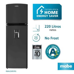 Refrigeradora Mabe No Frost 220 Lts Netos Grafito RMA230PJPG