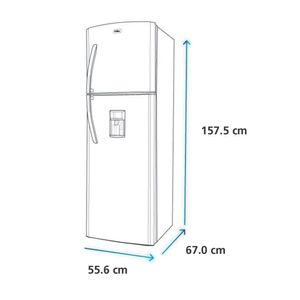 Refrigeradora Mabe No Frost 220 Lts Netos Grafito RMA230PJPG