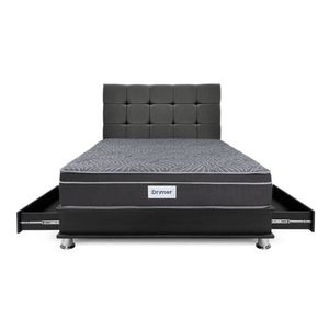 Dormitorio Cuadros Gris Ventus 1.5 Plazas