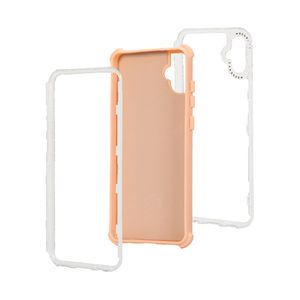 Case para Samsung A05, protección 360, 3 capas de protección, rosado