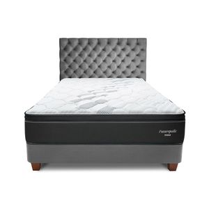 Dormitorio Americano Gris Plata Futurepedic King