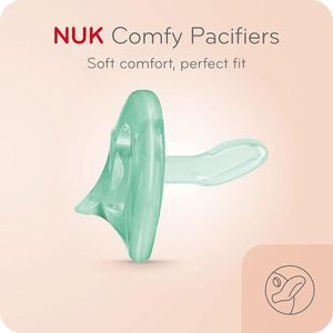 Chupetes NUK Comfy para bebés de silicona médica, 5 unidades