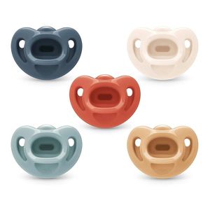Chupetes NUK Comfy para bebés de silicona médica, 5 unidades