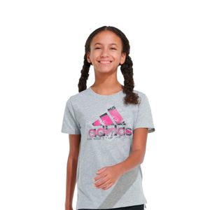 Polo Adidas Original GB8959 Explosion de Sonrisas Color Gris Para Niña - Sanllo