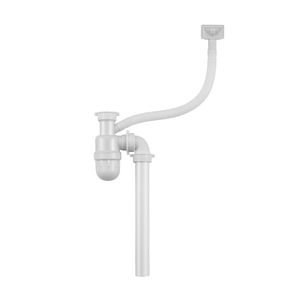 Lavadero Ambar 2 pozas con accesorios 79x44cm Splendid