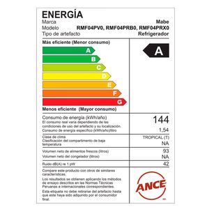 Frigobar de 93 Lts Frost Mabe RMF04PRB0 Blanco